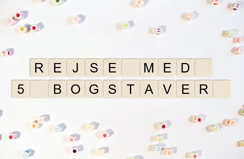 Alle mulige ord fra bogstaver REJSE MED 5 BOGSTAVER 