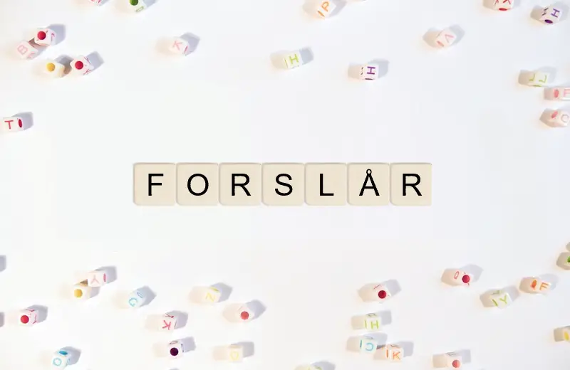 Alle mulige ord fra bogstaver FORSLÅR
